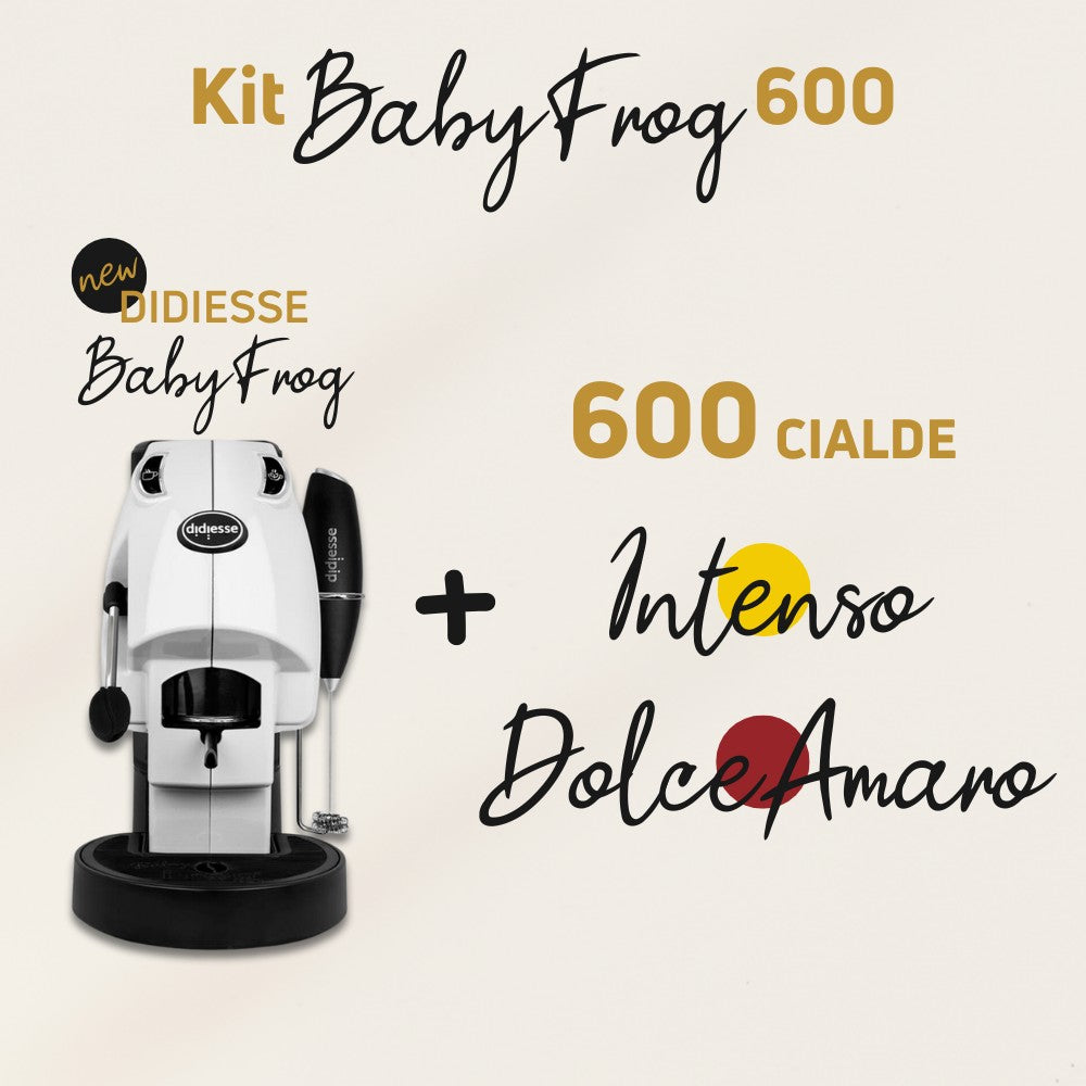 Promozione BabyFrog bianca + 600 caffè in cialde ESE44 Caffè Iaquinta