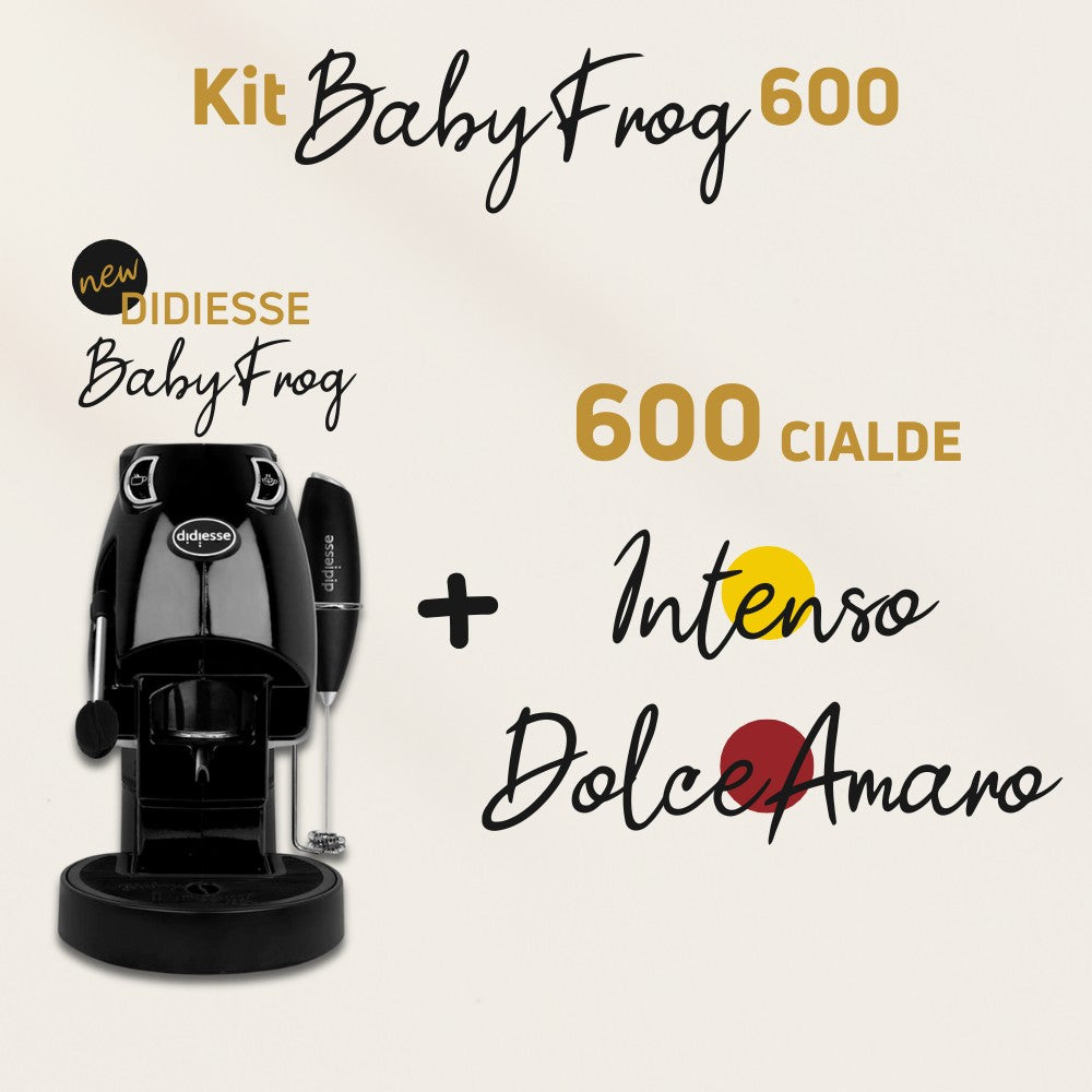 Promozione BabyFrog Nera + 600 caffè in cialde ESE44 Caffè Iaquinta