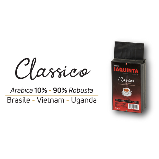 Classico – 90% Robusta - Caffè macinato sottovuoto