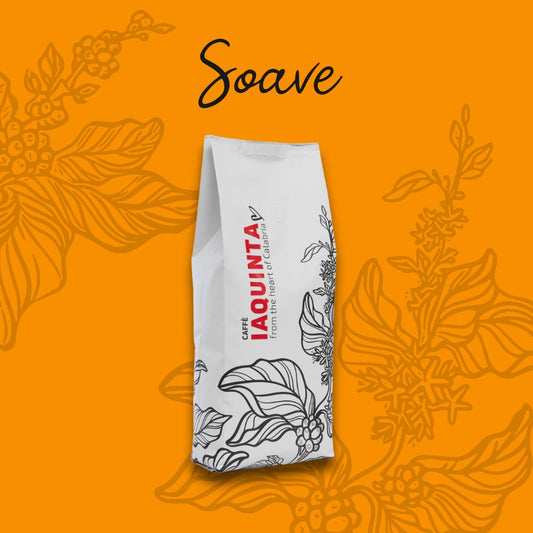 Caffè in grani miscela arancione Soave Caffè Iaquinta confezione da 1 kg - Premio 3 Macinini