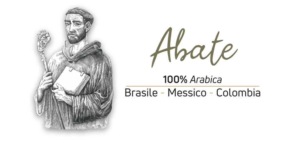 Illustrazione miscela Abate 100% Arabica Caffè Iaquinta
